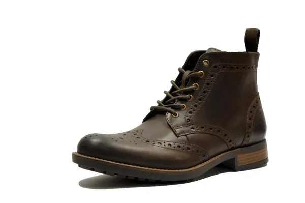 Brown_Genuine_Leather_Men's_brogue_lace-up_boots_for_Casual_Wear
