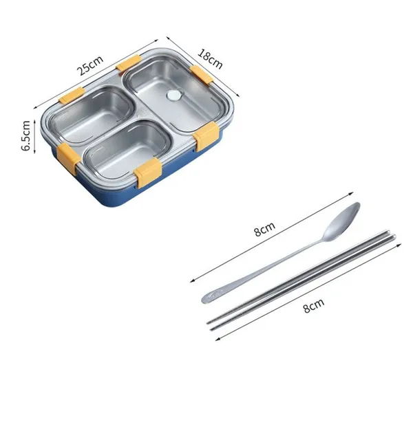 Grey_3-Compartment_Triple_Grid_Insulated_Steel_Lunch_Box_-_750_Ml