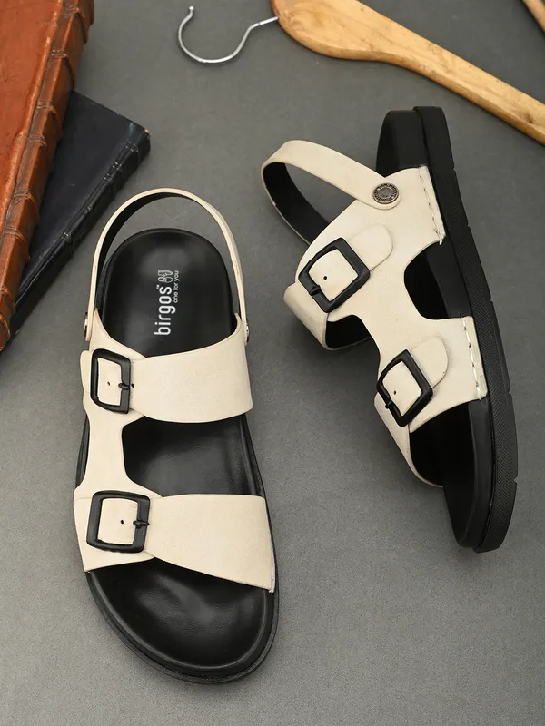 Synthetic leather sandals best sale