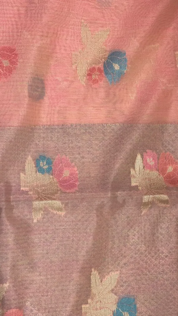 Pink_Mulberry_Silk/Silk_Blend_Banarasi_Sarees_For_Women