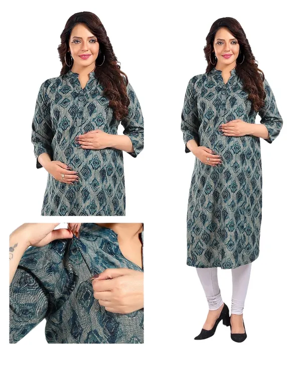 Chinese_Collar_Rayon_Foil_Print_Streight_Kurti