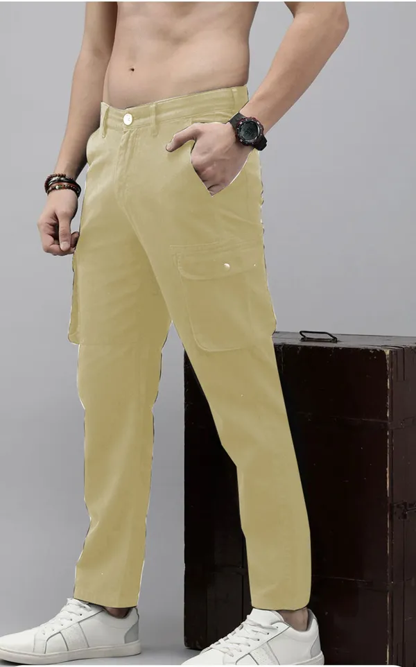 Off_White_Cotton_Blend_Slim_Fits_Mens_Cargo