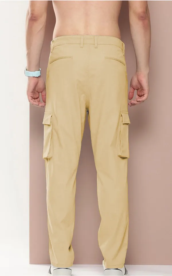 Off_White_Cotton_Blend_Premium_Solid_Cargo_For_Men