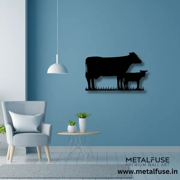 Wooden_Wall_Art_for_Home_Decoration__|_Cow_Family__|_Black
