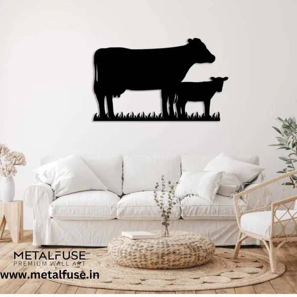Wooden_Wall_Art_for_Home_Decoration__|_Cow_Family__|_Black