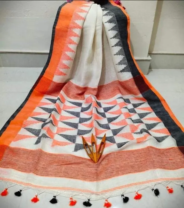 https://d1311wbk6unapo.cloudfront.net/NushopCatalogue/tr:f-webp,w-600,fo-auto/ojV0t6RZ_M0C0YDBYD4_2023-07-03_3.jpg__INDIAN LINEN SAREE