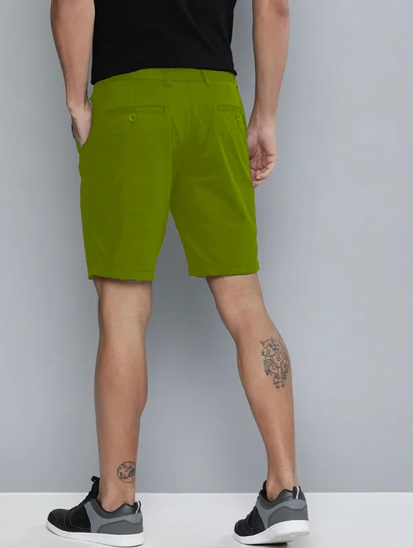 Olive_Green_Cotton_Blend_Premium_Solid_Chino_Shorts_For_Men