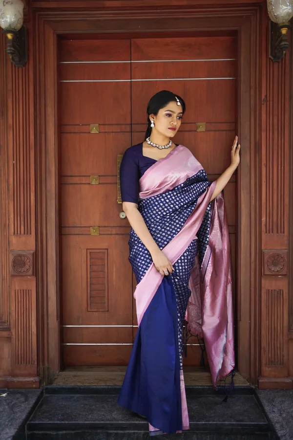 BLUE_PURE_BANARASI_SAREE
