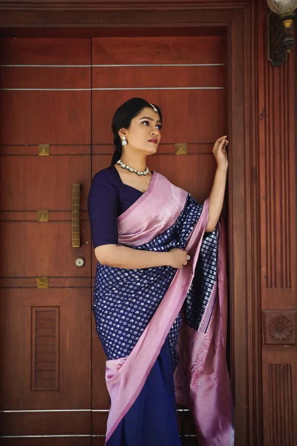 BLUE_PURE_BANARASI_SAREE