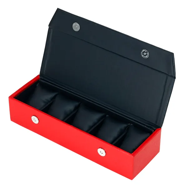 Watch_Box_Organizer_Holder_Jewelry_Accessories_Display_Storage_Case_Watch_Organiser_Collection_Box_5_Slots_In_PU_Leather_For_Men_Women_Black_Red_Color
