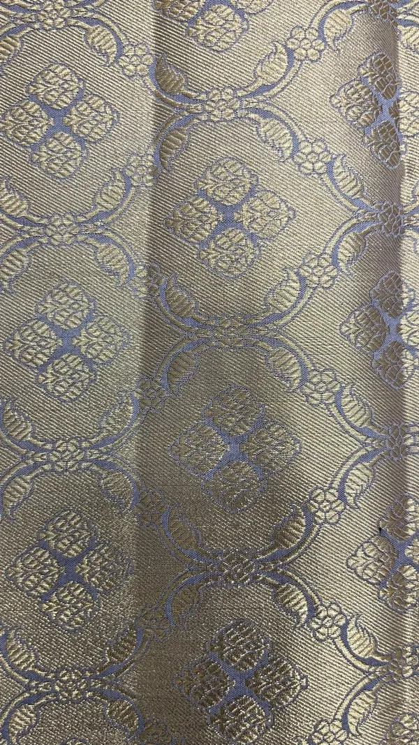 Humairah_Pure_Silk_Handwoven_Grey_Chiniya_Silk_with_Gold_Zari_Floral_Booti_&_Grey_Blouse