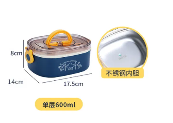 Blue_Stainless_Steel_Lunch_Box_-_Single_Compartment,_Microwave_Safe_(600Ml)