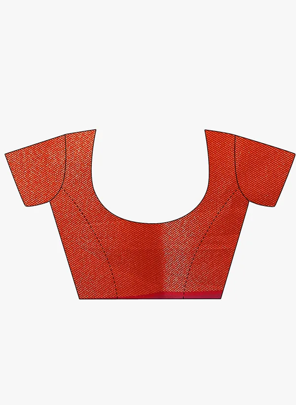 Red_Silk_Blend_Banarasi_Sarees_For_Women