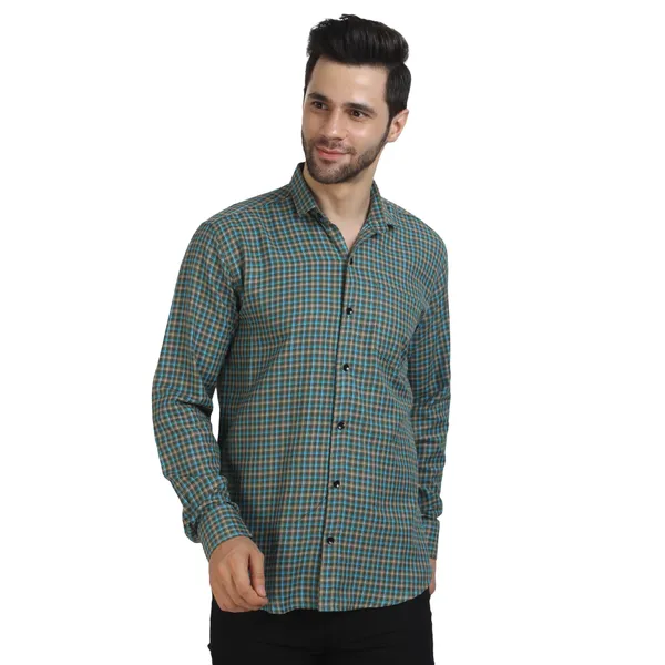 Indigo_cotton_fabric_checks_design_full_sleeve_shirt