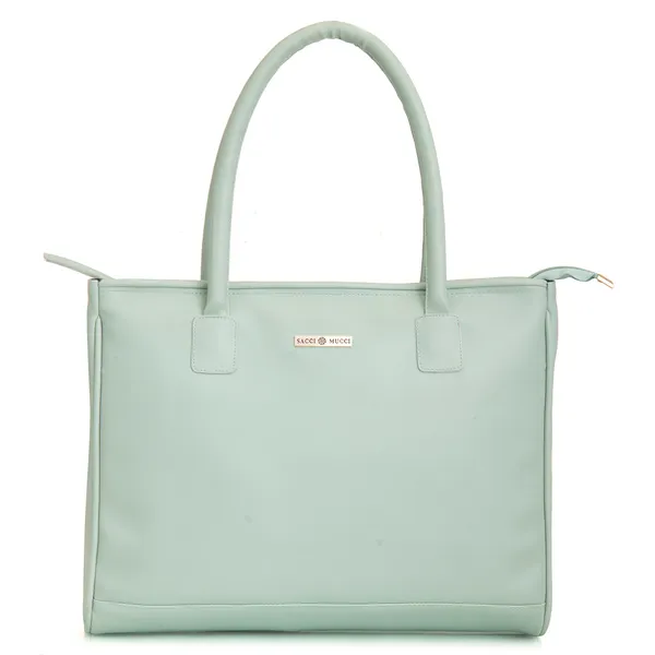 Mint green tote best sale