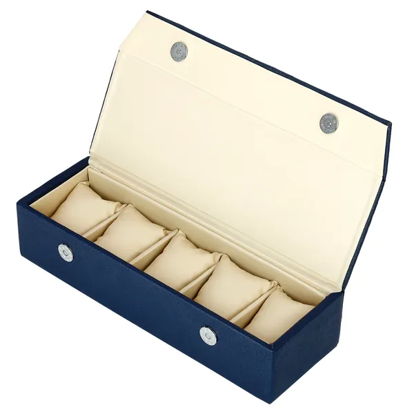 Watch_Box_Organizer_Holder_Jewelry_Accessories_Display_Storage_Case_Watch_Organiser_Collection_Box_5_Slots_In_PU_Leather_For_Men_Women_Blue_Color