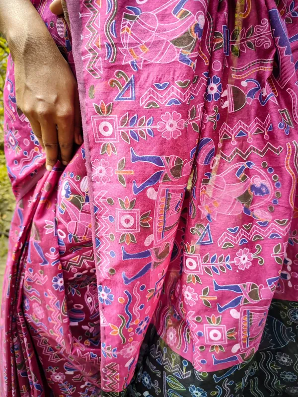 Pink_Printed_Bollywood_Pure_Silk_Saree