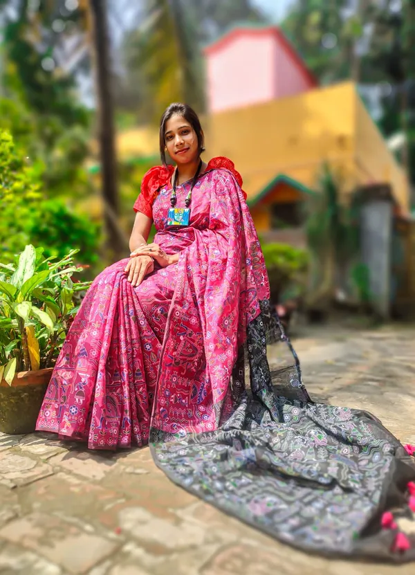 Pink_Printed_Bollywood_Pure_Silk_Saree
