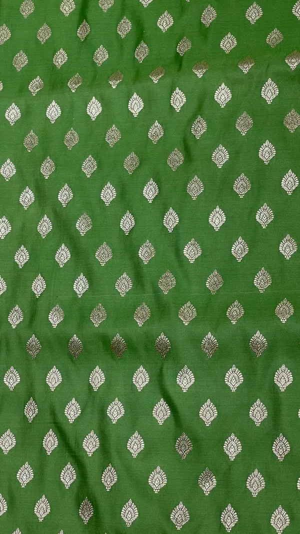 Humairah_Presents_Pista_Green_Satin_Silk_Floral_Zari_Booti_with_Contrast_Magenta_2D_Silver_Zari_Border_with_Magenta_Blouse