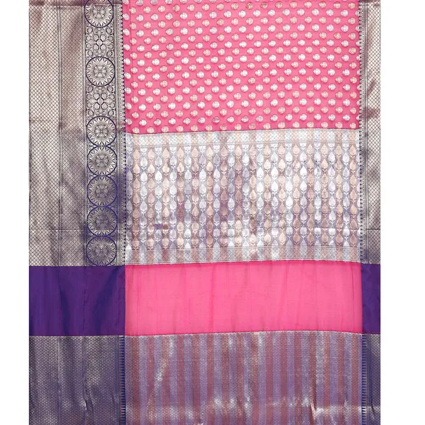 Pink_Kanchi_Silk/Brocade_Banarasi_Sarees_For_Women