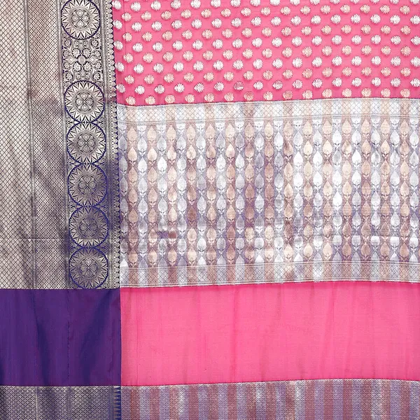 Pink_Kanchi_Silk/Brocade_Banarasi_Sarees_For_Women