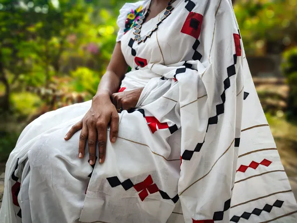 White_Cotton_Handloom_Khesh_Applique_Work_Saree_With_Blouse_Piece