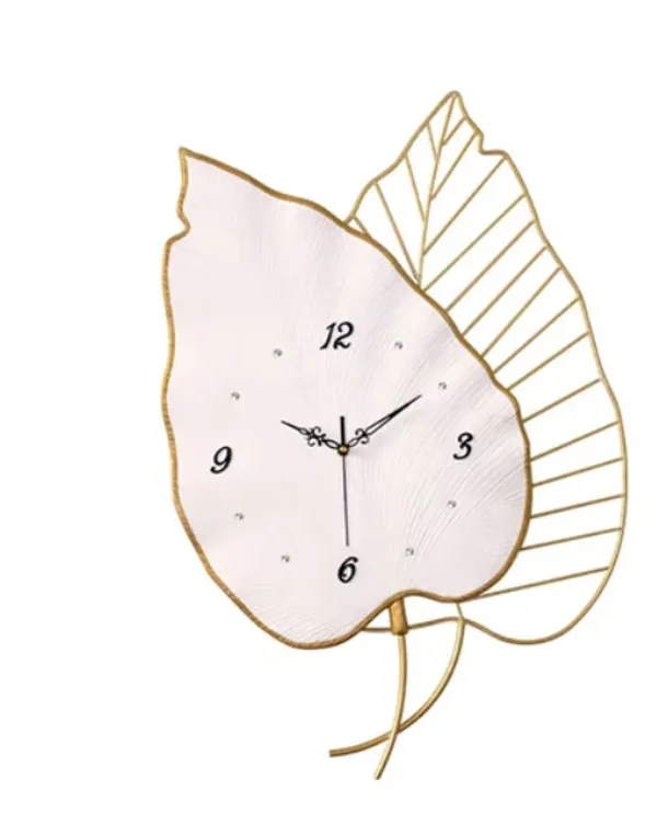 Golden_&_White_Iron_Premium_&_Elegant_Rust_Free_Wallclock_Of_(24_X_20)_In