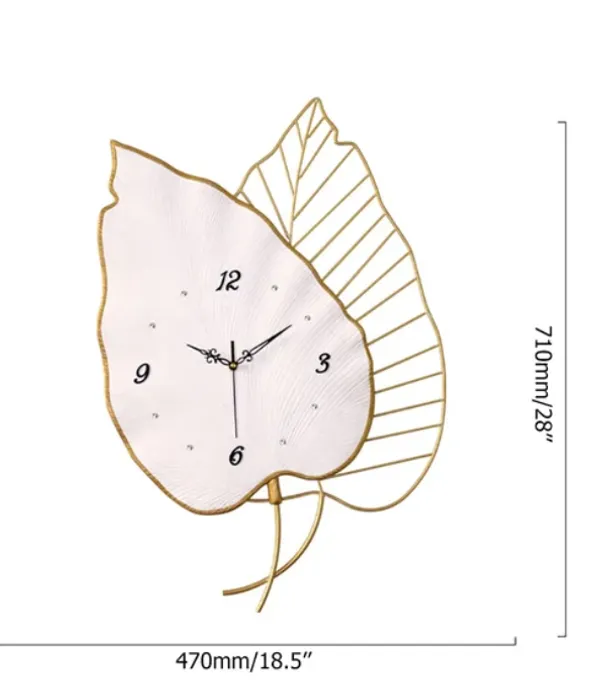 Golden_&_White_Iron_Premium_&_Elegant_Rust_Free_Wallclock_Of_(24_X_20)_In