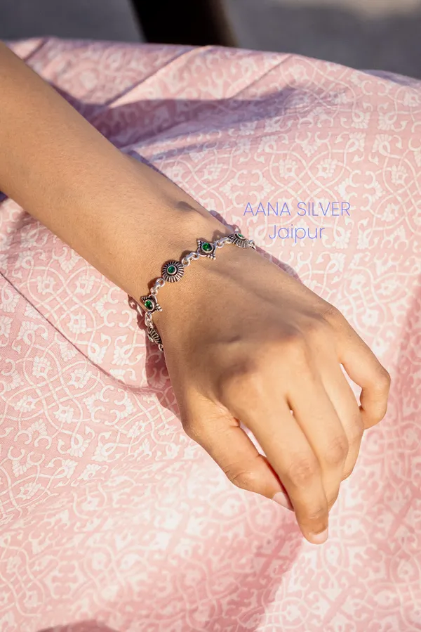 925_Pure_Sterling_Silver_|_Aabharan_Dual_Designer_Bracelet_|_Well_Stamped_&_Hallmarked