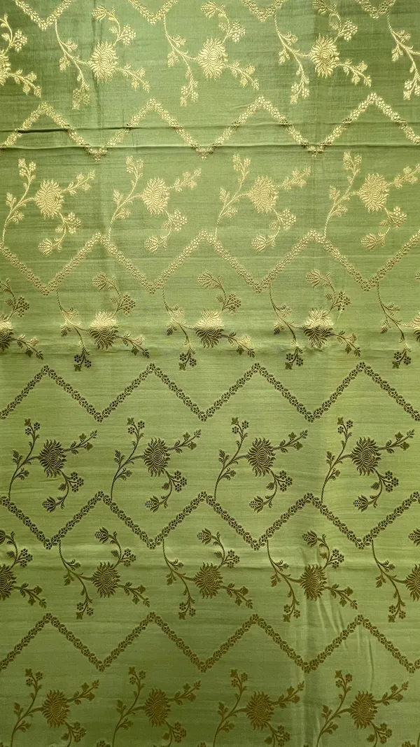 Humairah_Pure_Handwoven_Pistachio_Pure_Chiniya_Silk_Zari_Jaal_Zig-Zag_with_Minakari_Zari_Border_Banarasi_Saree_with_Pistachio_Blouse_piece