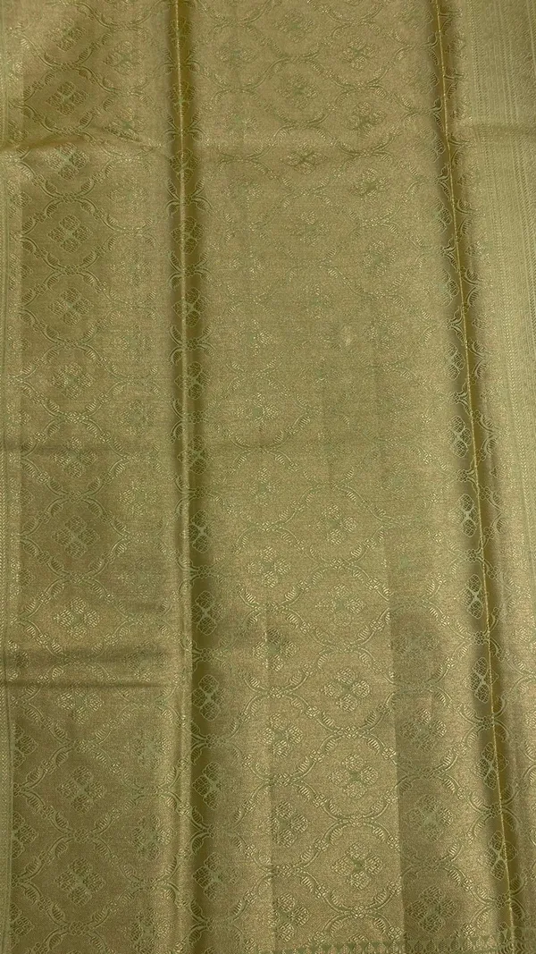 Humairah_Pure_Handwoven_Pistachio_Pure_Chiniya_Silk_Zari_Jaal_Zig-Zag_with_Minakari_Zari_Border_Banarasi_Saree_with_Pistachio_Blouse_piece