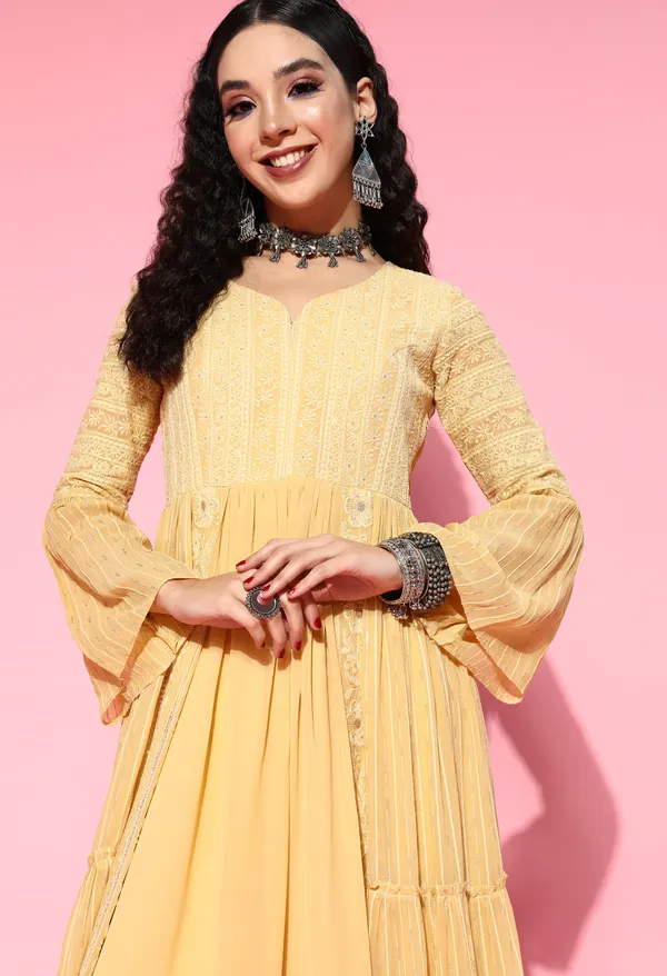 Yellow_Georgette_Sequence_Zari_Embroidered_A-Line_Gown