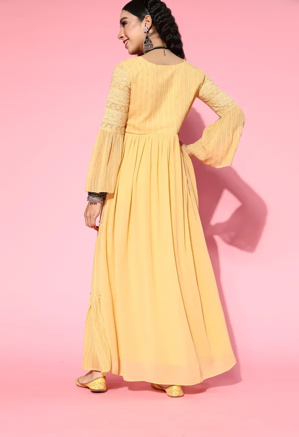 Yellow_Georgette_Sequence_Zari_Embroidered_A-Line_Gown