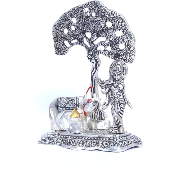 Metal_Krishna_Idol_Statue_With_Kamdhenu_Cow_Standing_Under_Tree_Showpiece_Figurine_For_Pooja_Room_Gift