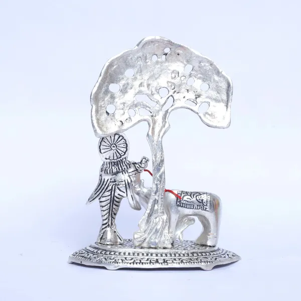 Metal_Krishna_Idol_Statue_With_Kamdhenu_Cow_Standing_Under_Tree_Showpiece_Figurine_For_Pooja_Room_Gift