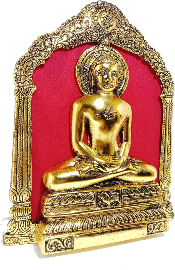 Prince_Home_DCor_And_Gifts_Mahavver_Swami_Gold_Plated_Decorative_Showpiece_-_22_Cm_(Plastic)