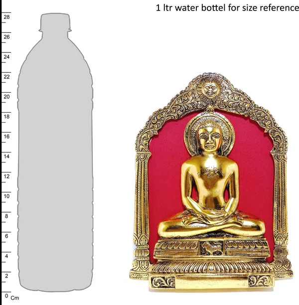 Prince_Home_DCor_And_Gifts_Mahavver_Swami_Gold_Plated_Decorative_Showpiece_-_22_Cm_(Plastic)