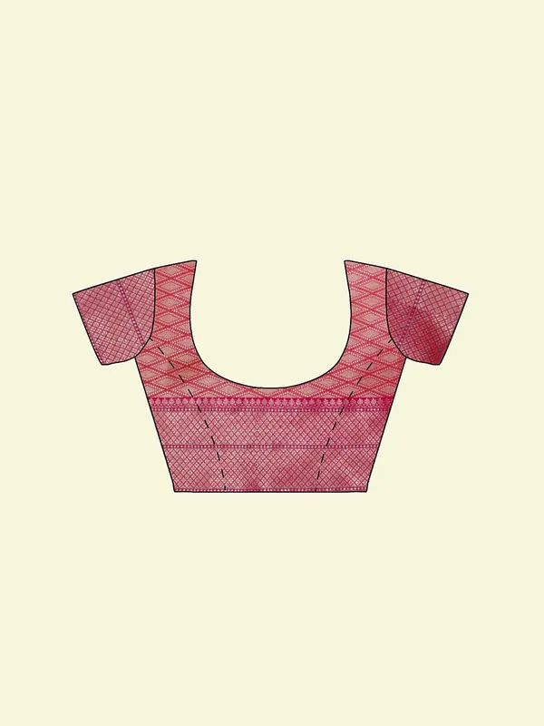Pink_Cotton_Blend_Banarasi_Sarees_For_Women