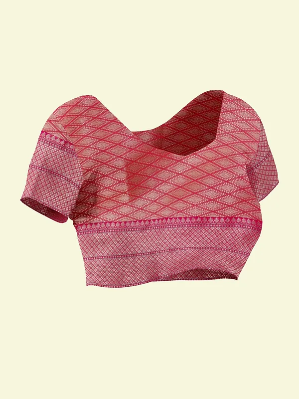 Pink_Cotton_Blend_Banarasi_Sarees_For_Women