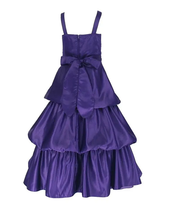 Purple_Satin_Solid_Square_Neck_Dress_For_Girls