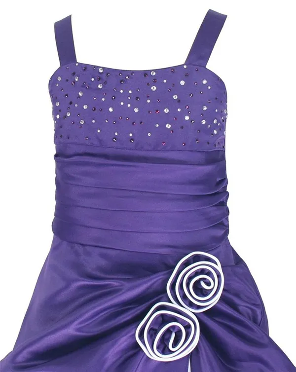 Purple_Satin_Solid_Square_Neck_Dress_For_Girls