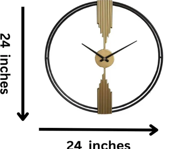 Gold_&_Black_Iron_Premium_&_Elegant_Rust_Free_Wallclock_Of_(24_X_24)_In