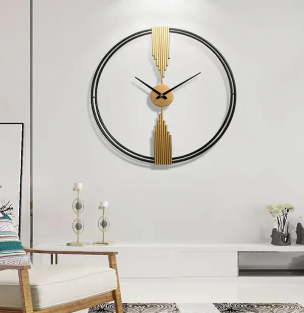 Gold_&_Black_Iron_Premium_&_Elegant_Rust_Free_Wallclock_Of_(24_X_24)_In