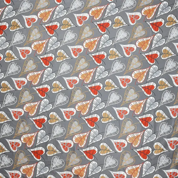 220TC_Queen_Size_Double_Bed_100%_Cotton_Microfiber_Supersoft_Double_Flat_Bedsheet_with_2_Pillow_Covers_|_Gray_Leaf_(Queen_Size_-_90_x_100_Inches)