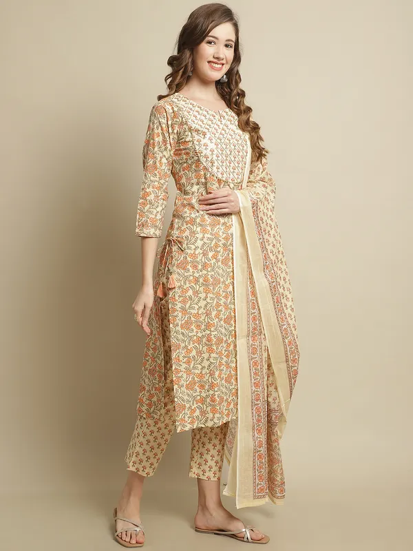 Off_White_Pure_Cotton_Straight_Printed_Suit_Set_(Cream)
