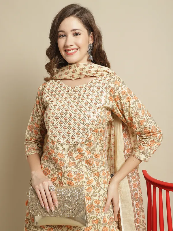 Off_White_Pure_Cotton_Straight_Printed_Suit_Set_(Cream)