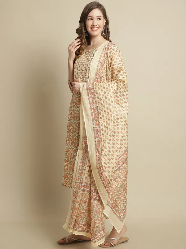 Off_White_Pure_Cotton_Straight_Printed_Suit_Set_(Cream)