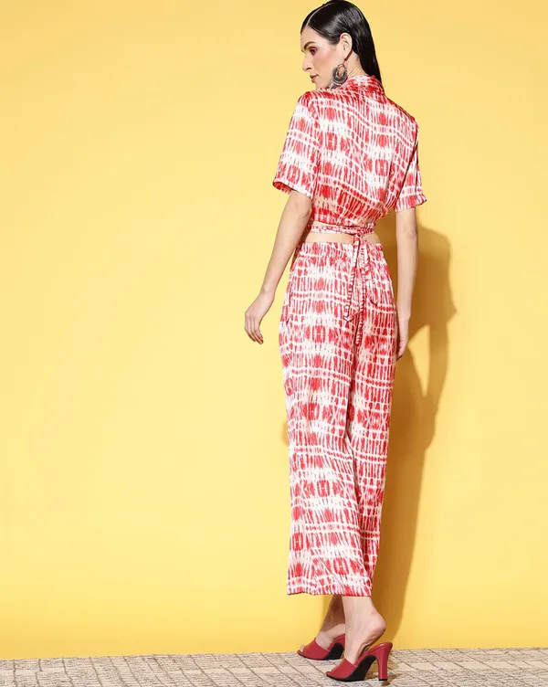 Red__White_Tie__Dye_Printed_Satin_Top_With_Palazzos_Co-Ords_Set