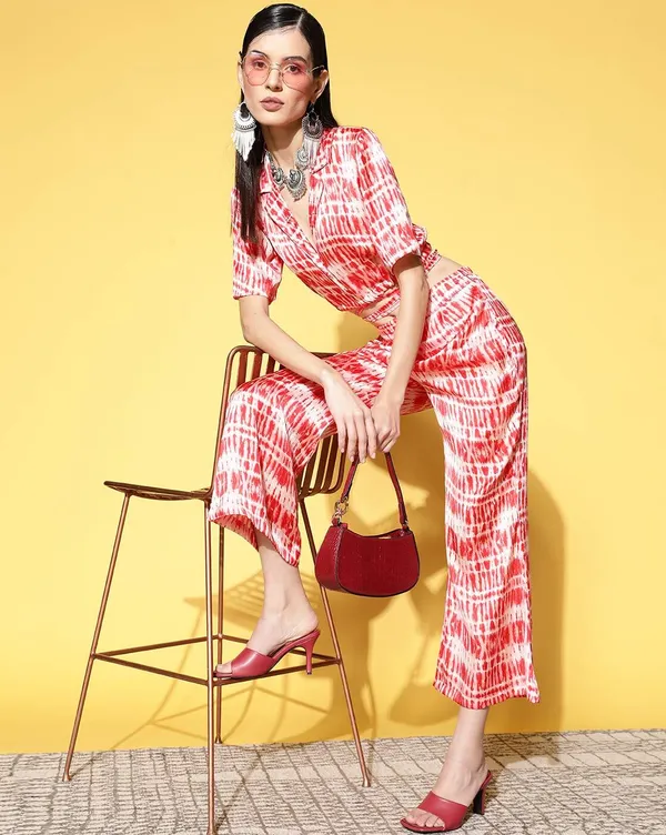 Red__White_Tie__Dye_Printed_Satin_Top_With_Palazzos_Co-Ords_Set