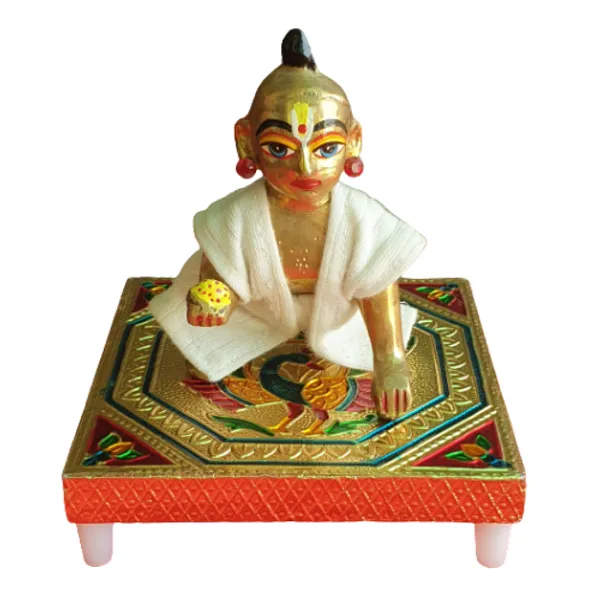 visatgoddism_Meenakri_Wooden_Chowki_Size_5_X_5_Inch_|_Rajvadi_Bajot_|_Pooja_Patla_Wooden_Pooja_Chowki_(Multicolor,_Pack_of_1)